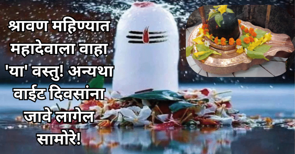 श्रावण महिण्यात महादेवाला वाहा ‘या’ वस्तु! अन्यथा वाईट दिवसांना जावे लागेल सामोरे!