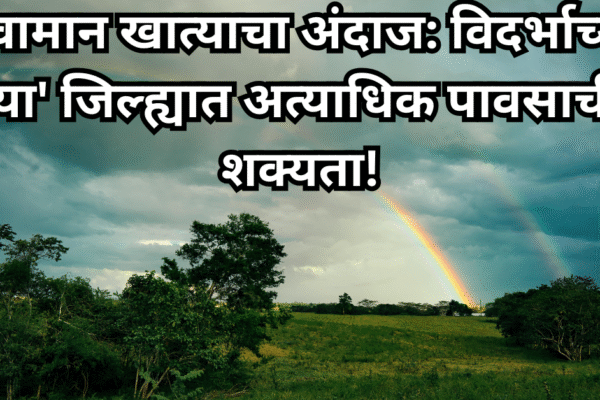 हवामान खात्याचा अंदाज: विदर्भाच्या ‘या’ जिल्ह्यात अत्याधिक पावसाची शक्यता!