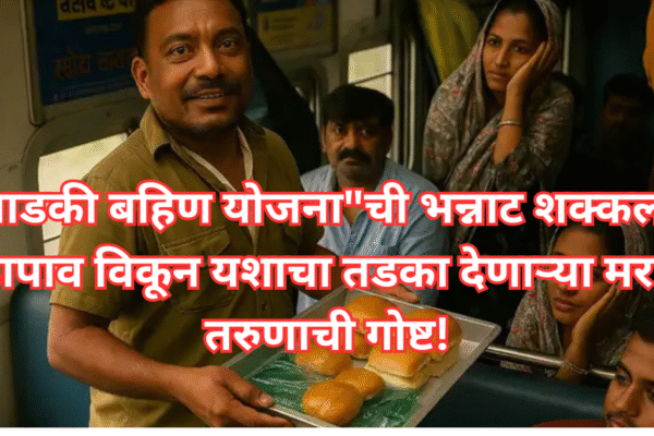 “लाडकी बहिण योजना”ची भन्नाट शक्कल – वडापाव विकून यशाचा तडका देणाऱ्या मराठी तरुणाची गोष्ट!