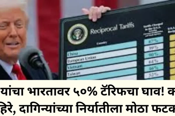 अमेरिकेचा डबल टॅरिफ अटॅक! ट्रम्प यांचा भारतावर ५०% टॅरिफचा घाव; कोणत्या उद्योगांवर होणार परिणाम?