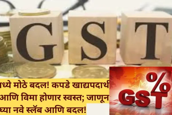 GST मध्ये मोठे बदल! कपडे खाद्यपदार्थ सिमेंट आणि विमा होणार स्वस्त; जाणून घ्या नवे स्लॅब आणि बदल!