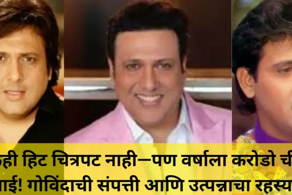 १८ वर्षांपासून हिट चित्रपट नाही; तरीही गोविंदाची वर्षाला कोटींची कमाई! जाणून घ्या त्यांच्या कमाई आणि संपत्तीचे गुपित!