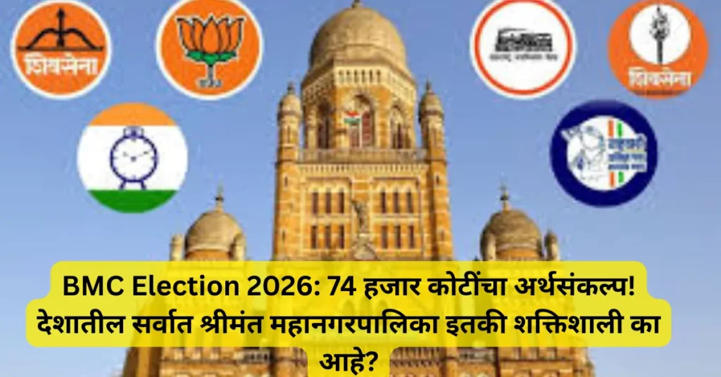 BMC Election 2026: 74 हजार कोटींचा अर्थसंकल्प! देशातील सर्वात श्रीमंत महानगरपालिका इतकी शक्तिशाली का आहे? BMC Election 2026: 74 हजार कोटींचा अर्थसंकल्प! देशातील सर्वात श्रीमंत महानगरपालिका इतकी शक्तिशाली का आहे?