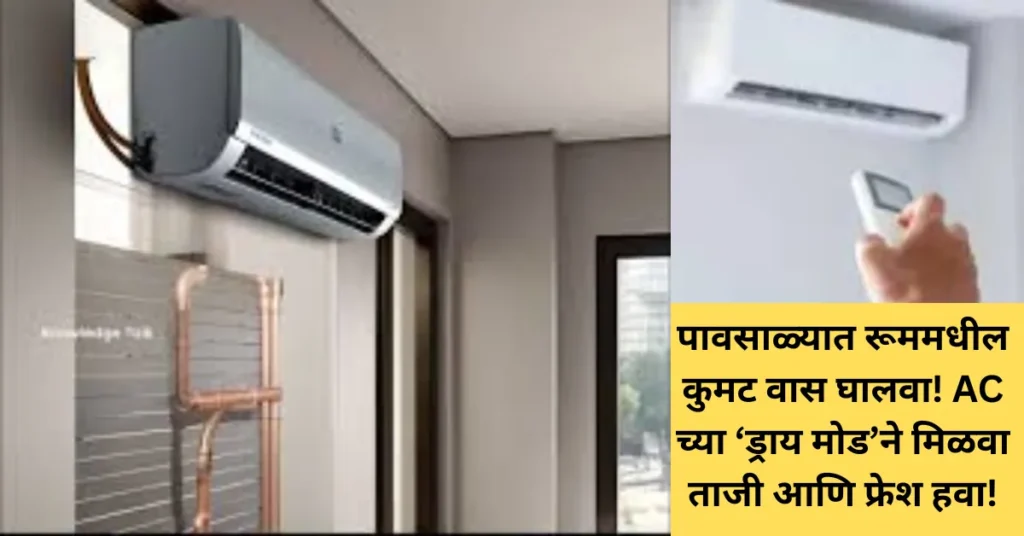 पावसाळ्यात रूममधील कुमट वास घालवा! AC च्या ‘ड्राय मोड’ने मिळवा ताजी आणि फ्रेश हवा!